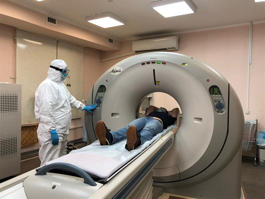 From 13 April to 20 June, staff conducted over 170,000 chest CT scans at Moscow