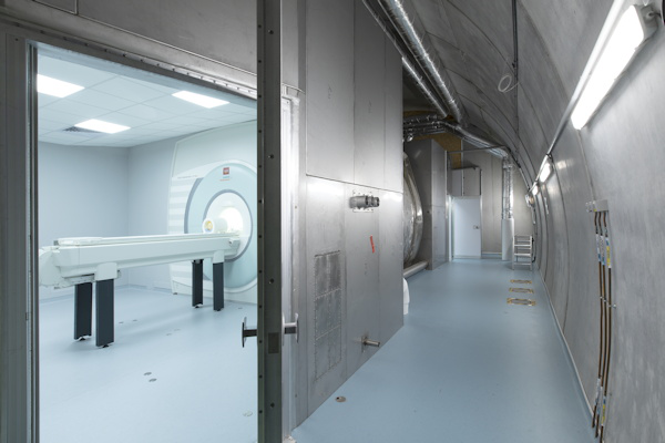 The Iseult MRI scanner weighs 150 tons in total