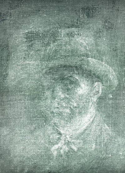 An x-ray shows the hidden self-portrait by van Gogh