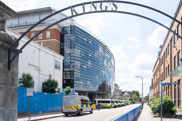 King College Hospital in the London Borough of Southwark