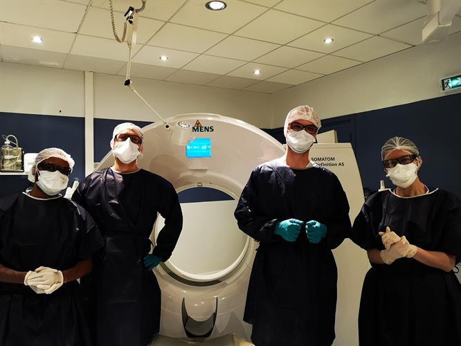 A group of medical imaging staff members