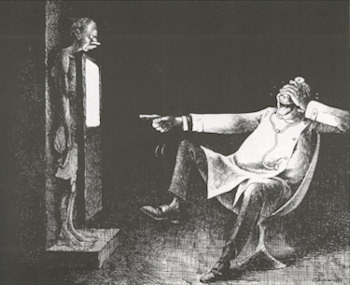 Fig. 5: Radiologist and patient, by Claude Serre